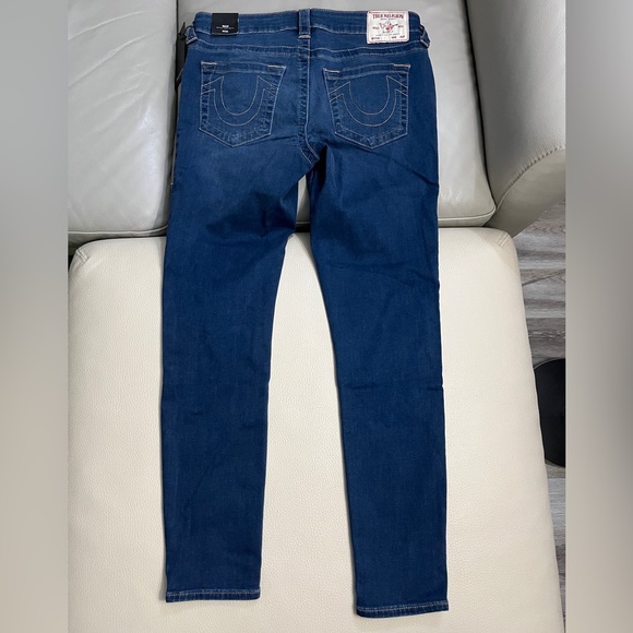 NWT - True Religion Women’s Halle Mid Rise Super Skinny Jeans - Size 30 - Picture 8 of 11